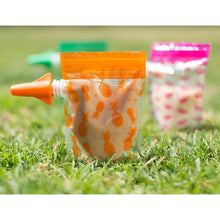 Load image into Gallery viewer, Cherub Baby On-The-Go Food Pouches 10pk - Neon Melon &amp; Pineapple
