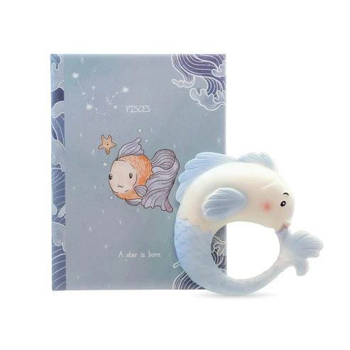 ChaBil Natural Zodiac Teether - Pisces (19 Feb - 20 March)