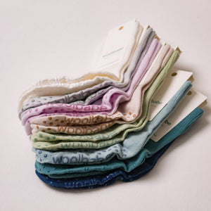 Woolbabe Merino & Organic Cotton Sleepy Socks - Mauve