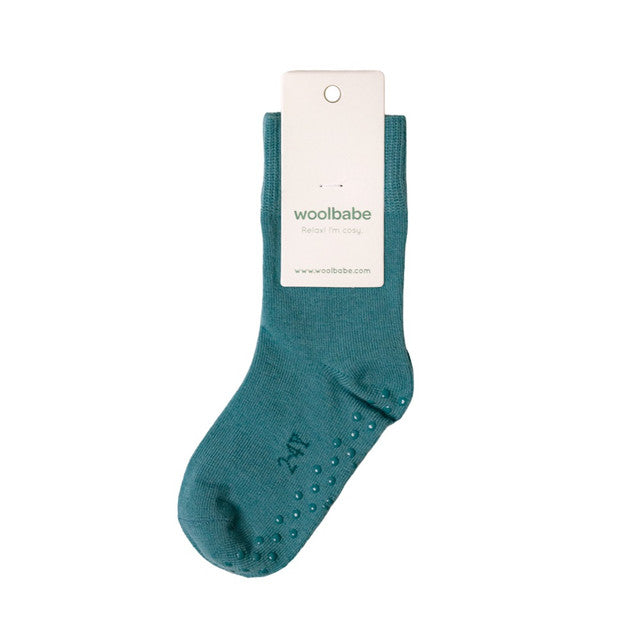 Woolbabe Merino & Organic Cotton Sleepy Socks - Pine
