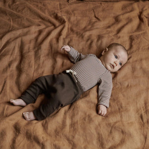 Nature Baby Long Sleeve Bodysuit - Pinecone Stripe