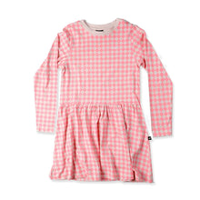Load image into Gallery viewer, Hello Stranger Monday Dress - Pink Check - Size 1, 2, 3, 4 years
