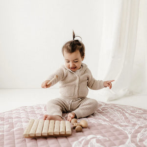 BO & KO Baby Māori Inspired Playmat - Mauve