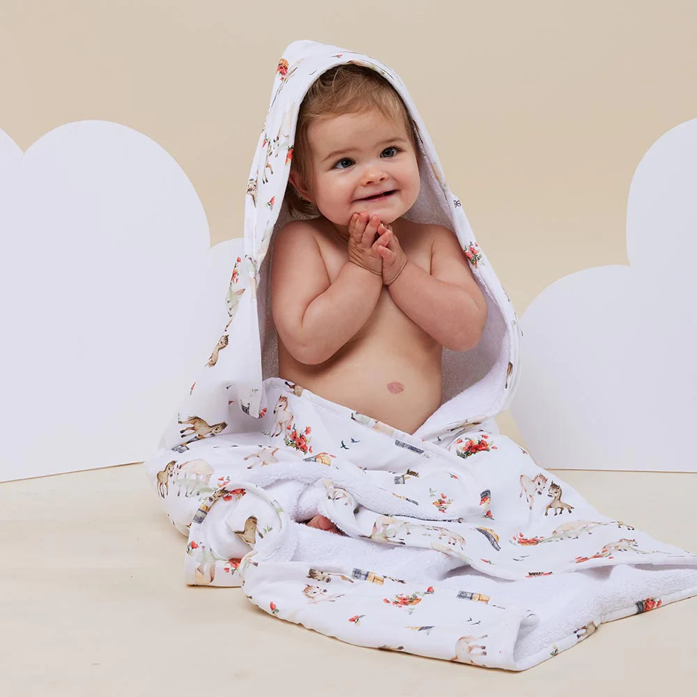 Pony Pals Organic Hooded Baby Towel Pony Pals Organic Hooded Baby Towel