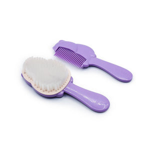 Melii Brush & Comb Set - Cat (Purple)
