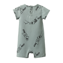 Load image into Gallery viewer, Nature Baby Quincy Romper - Raccoon Rhapsody
