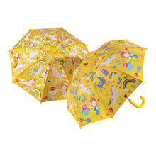 Load image into Gallery viewer, Floss &amp; Rock Colour Changing Umbrella - Rainbow Fairy
