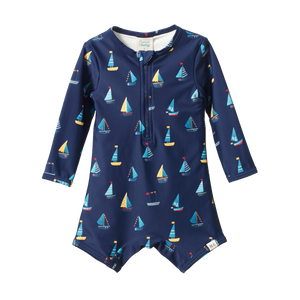 Nature Baby One Piece Bathing Trunks - Regatta Navy