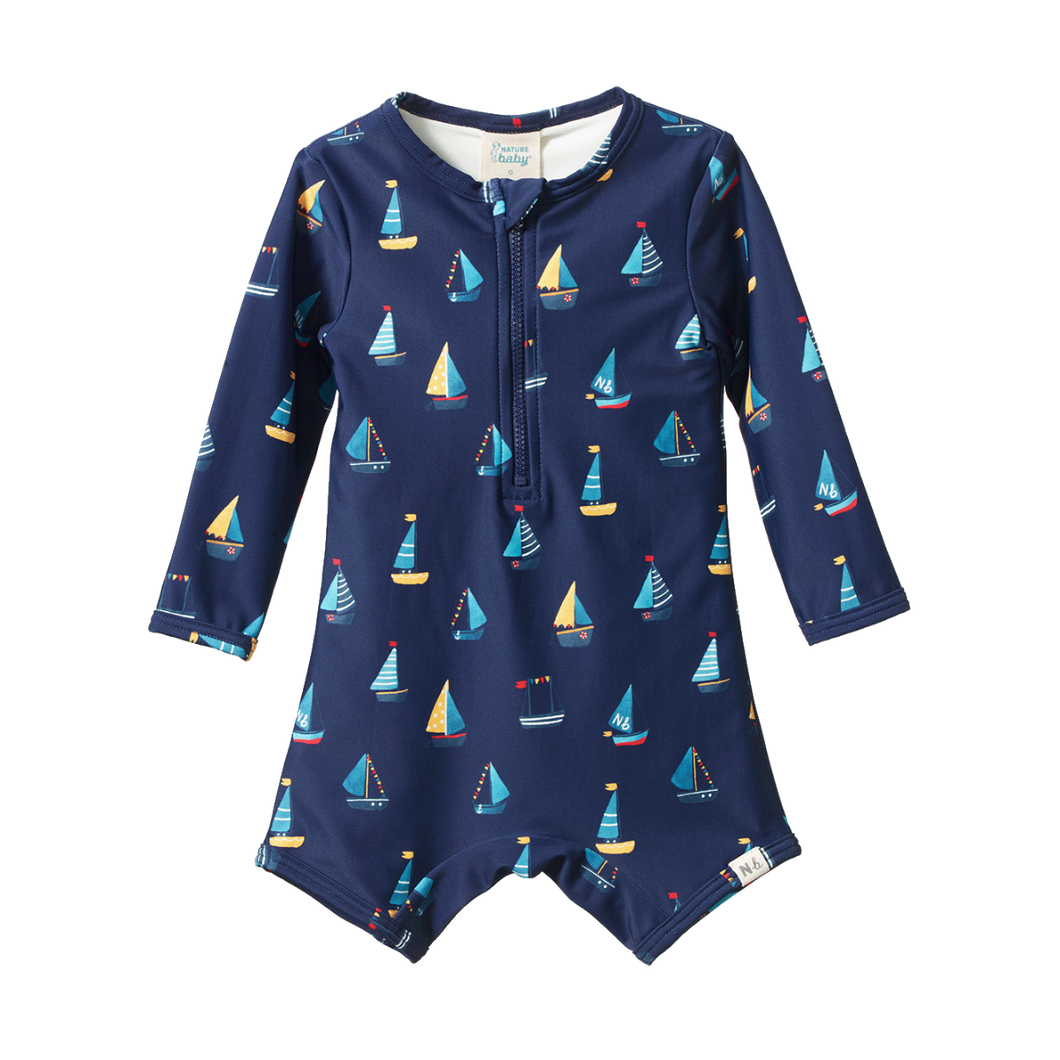 Nature Baby One Piece Bathing Trunks - Regatta Navy