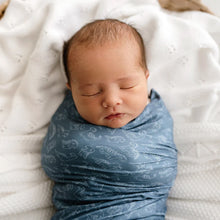 Load image into Gallery viewer, Mod &amp; Tod Stretchy Swaddle - Rexy &amp; Friends

