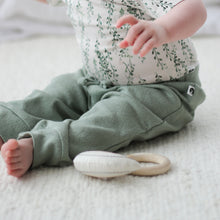 Load image into Gallery viewer, Burrow &amp; Be Pointelle Baby Pants - River Stone
