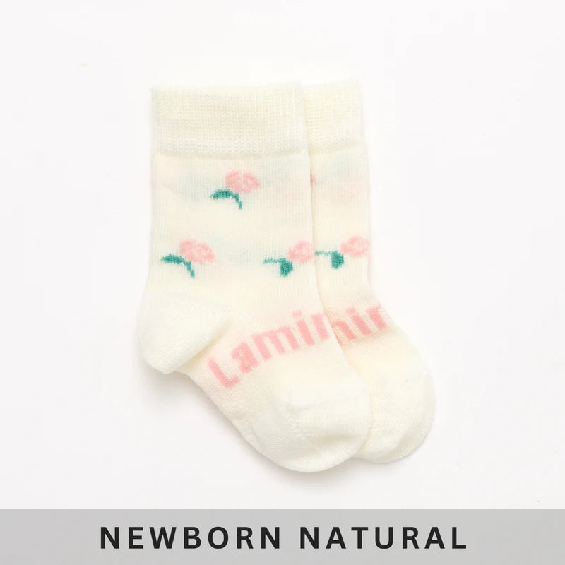 Lamington Merino Crew Length Socks - Rosa