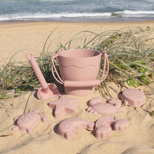 Load image into Gallery viewer, Playground Silicone 8pc Bucket &amp; Spade Set - Rose
