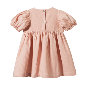 Nature Baby Albertine Dress - Rose Dust Crinkle