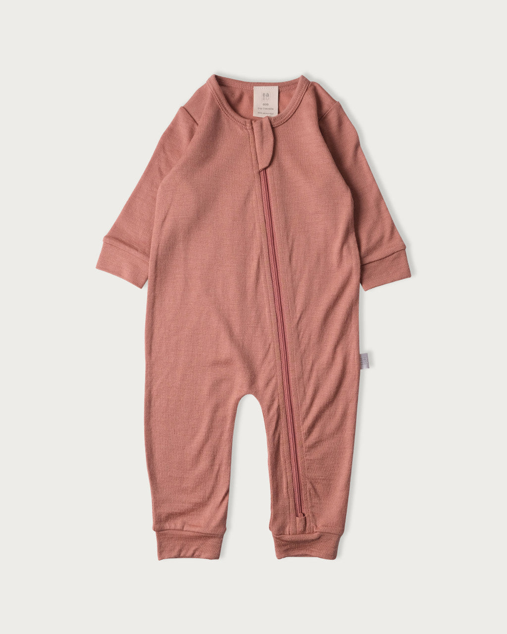 Babu Merino Footless All-In-One - Rose