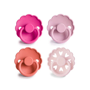 Frigg 4 Pack Edition Silicone Pacifiers - Rosy Romance