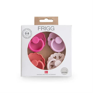 Frigg 4 Pack Edition Silicone Pacifiers - Rosy Romance