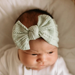 Mod & Tod Cable Bow Headband - Sage