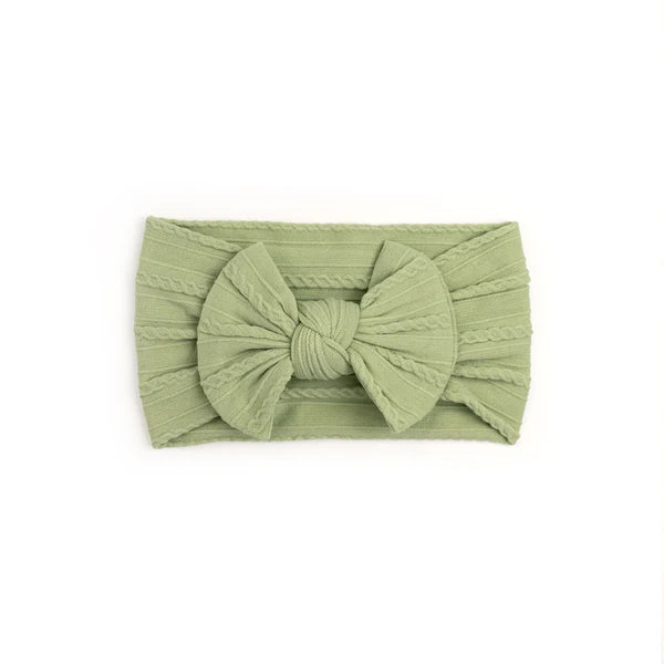 Mod & Tod Cable Bow Headband - Sage