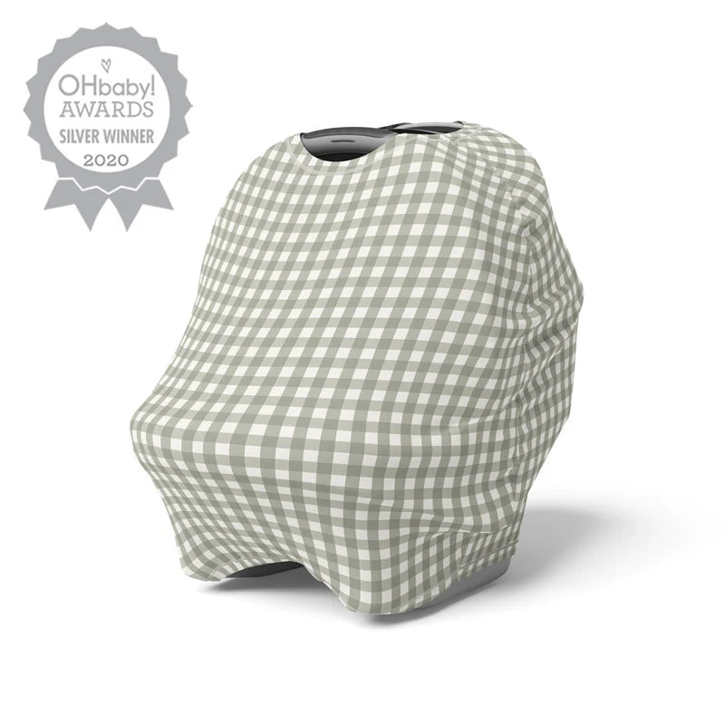 Mod & Tod 5 n 1 Multi-Use Capsule Cover - Sage Gingham
