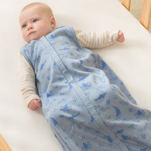 Woolbabe 3-Seasons Front Zip Sleeping Bag - Glacier Sail Away