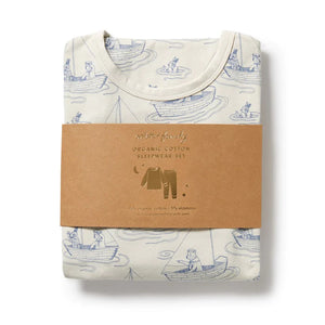 Wilson & Frenchy Organic Long Sleeved Pyjamas - Sail Away