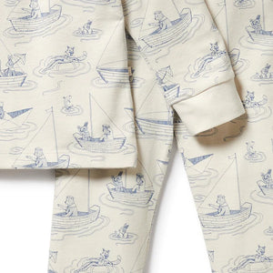 Wilson & Frenchy Organic Long Sleeved Pyjamas - Sail Away