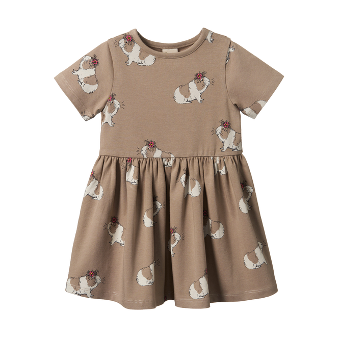 Nature Baby Saturday Dress - Moon Flower Gala Print