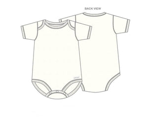 Elfwear Merino Short Sleeve Body Suit - Natural