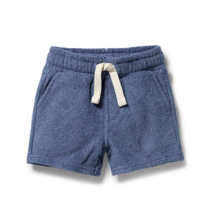 Wilson & Frenchy Organic Terry Shorts - Deep Blue
