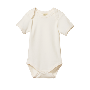 Nature Baby Short Sleeve Bodysuit - Natural