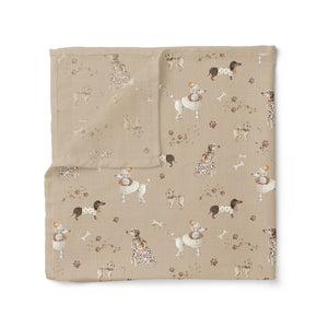 Confetti Kidz Organic Muslin Swaddle - Show Pups