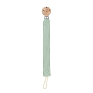 Playground 100% Cotton & Beechwood Pacifier Clip - Choose your colour