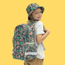 Load image into Gallery viewer, Out &amp; About Dino Skate Backpack
