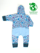 Load image into Gallery viewer, Therm All-Weather Fleece Onesie - Butterfly Sky
