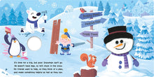 Load image into Gallery viewer, Snowman&#39;s Chilly Christmas Finger Puppet Board Book
