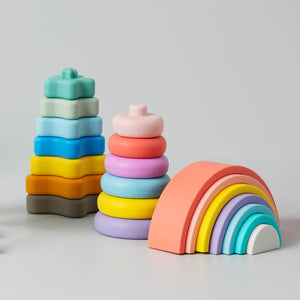 Playground Silicone Rainbow Puzzle - Sorbet