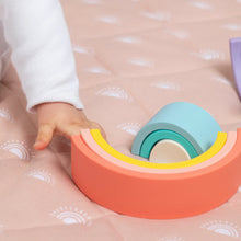 Load image into Gallery viewer, Playground Silicone Rainbow Puzzle - Sorbet
