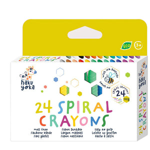 Haku Yoka Spiral Crayons (24 pc)