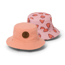 Load image into Gallery viewer, Crywolf Reversible Bucket Hat - Strawberry Splash
