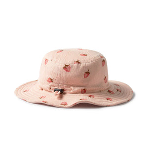 Wilson & Frenchy Organic Crinkle Sun Hat - Strawberry Kisses