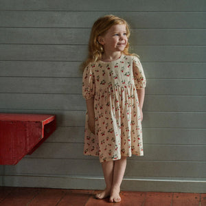 Nature Baby Albertine Muslin Dress - Strawberry Blush