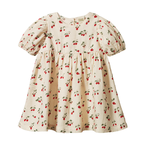 Nature Baby Albertine Muslin Dress - Strawberry Blush