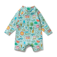 Load image into Gallery viewer, Wilson &amp; Frenchy One Piece Boyleg Swimsuit - Sun Surf &amp; Sea
