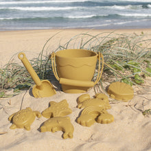 Load image into Gallery viewer, Playground Silicone 8pc Bucket &amp; Spade Set - Sunshine

