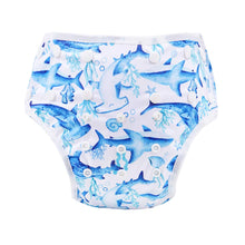 Load image into Gallery viewer, Bear &amp; Moo Swim Nappy - Super Sharks
