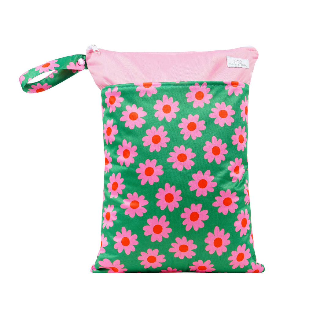 Bear & Moo Large Wet Bag - Daisy Dream