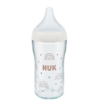 Load image into Gallery viewer, Nuk Perfect Match PP Bottle 260ml - Temperature Control - Anti Colic Vent - 3m+ (Rainbow)
