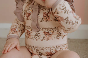 Child of Mine Organic Frilly Bodysuit - Vintage Teddies