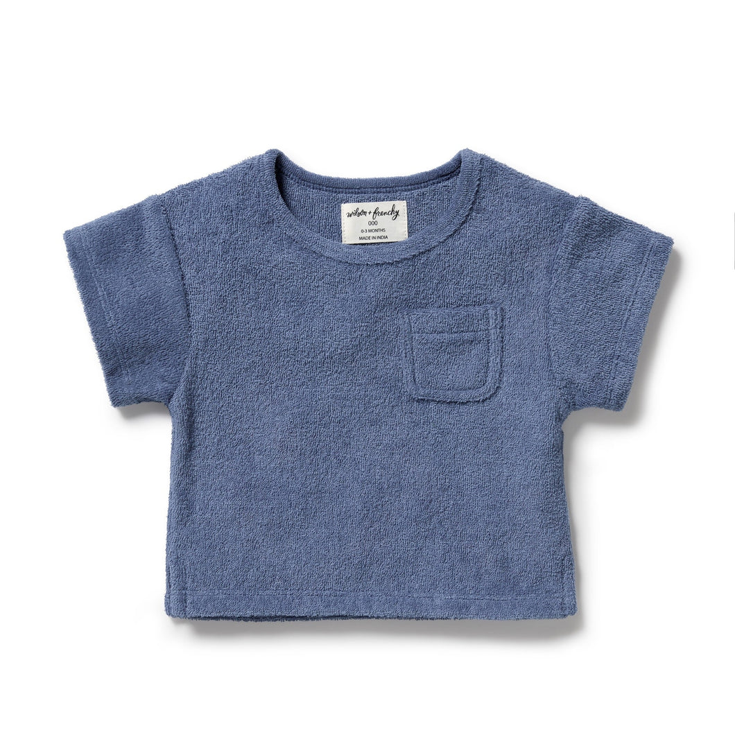 Wilson & Frenchy Organic Terry Tee - Deep Blue